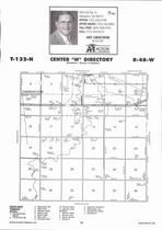 Center Township - West, Farmington, Wild Rice River, Directory Map, Richland County 2007
